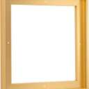 PIXY CANVAS Floater Frame 12x12 for 3/4 (0.75) inch Deep Canvas Paintings/Canvas Prints/Wood Canvas Panels/Wall Art/Wall Decor/Home Decor/Artwork (Brass Gold, 12 x 12 inch, Square)