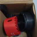 2 Pack Desk Grommet 2 Inch (50 mm), Desk Hole Cover for Cables, Black Desk Cord Hole Cover for Office Home Table, Cable Grommet with 1 Hole Saw Drill Attachment & 6 Cable Ties