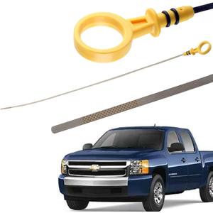 Upgraded Engine Oil Dipstick Replacement, Fits Chevy Silverado Tahoe GMC Sierra Yukon 2001-2008 4.8L 5.3L 6.0L V8, Replaces OE 917-377 12610053