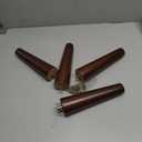 Wood Sofa Legs 8 Inch Set of 4 Cabinet Chair Mid Century Modern Replacement Furniture Feet Set of 4 Screw in Predrilled M8 Bolt