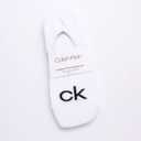 Calvin Klein Mens No Show Socks - 3 Pack Cotton Blend Stretch Soft Cushioned Athletic Casual Low Cut Socks for Men (White)