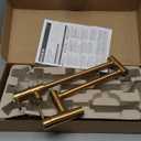 Moen Brushed Gold Modern Wall Mount Folding Swing Arm Pot Filler, Double Jointed Kitchen Stove Faucet, S665BG