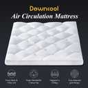 DOWNCOOL 3 Inch King Mattress Topper, Ultra Thick and Fluffy Supportive Memory Foam Mattress Topper for Body Pain, Mattress Pad with Breathable Mesh Design for Deep Sleep, 80x78x3 Inches