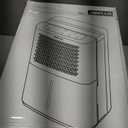 AIRPLUS Max 50 Pint Tall Dehumidifier for Home Bedroom up to 4500 Sq Ft | Mid Century Retro Design, Continuous Drainage, Drain Hose, Intelligent Humidistat, Ideal for Basement, Bedroom, Bathroom (Does not power on parts only)
