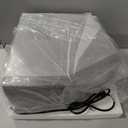 WIE Nugget Ice Maker Countertop, 44 lbs in 24 Hours, Pellet Ice Maker Machine with Self-Cleaning, 0.75 Gallon Tank & Scoop Included, Crushed Pebble Ice Makers for Home/Office/Bar/Party, Silver