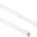 TYRON 2Pcs Thin Spring Tension Rod 9-12.5 Inches, 3/8 in. Diameter, Mini Small Adjustable Tension Curtain Rod No Drill, Window Sash Tension Rods (White)