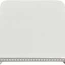 dwellington Farmhouse Display Wood Riser, 12" Decorative Beaded Pedestal Stand, Square Tiered Tray Decor for Kitcher Decor, Countertop (White)