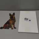 German Shepherd Window Hanging Decor Suncatcher Dog Stain Acrylic Window Ornament Animal Memorial Gifts Handcrafted Sun Catchers Decor for Indoor Outdoor Garden (German Shepherds)