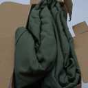 MILDLY Super Soft Duvet Cover - 100% Washed Microfiber Olive Green Comforter Cover Set 3 Pieces with Zipper Closure & Corner Ties (No Comforter) (Oversized King (120"x98"))