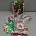 Christmas Gingerbread House Building Block for Girls Age 12+ with LED Lights, Christmas Village House Blocks Set with Christmas Tree and Train, Perfect Xmas Holiday for Adults, 1288Pcs (Red)