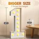 Marquee Letters 4 Feet Tall 4FT Large Light Up Letters A for Birthday Wedding Engagement Party Decorations Will You Marry Me Sign Yard Pre-Cut Foam Board