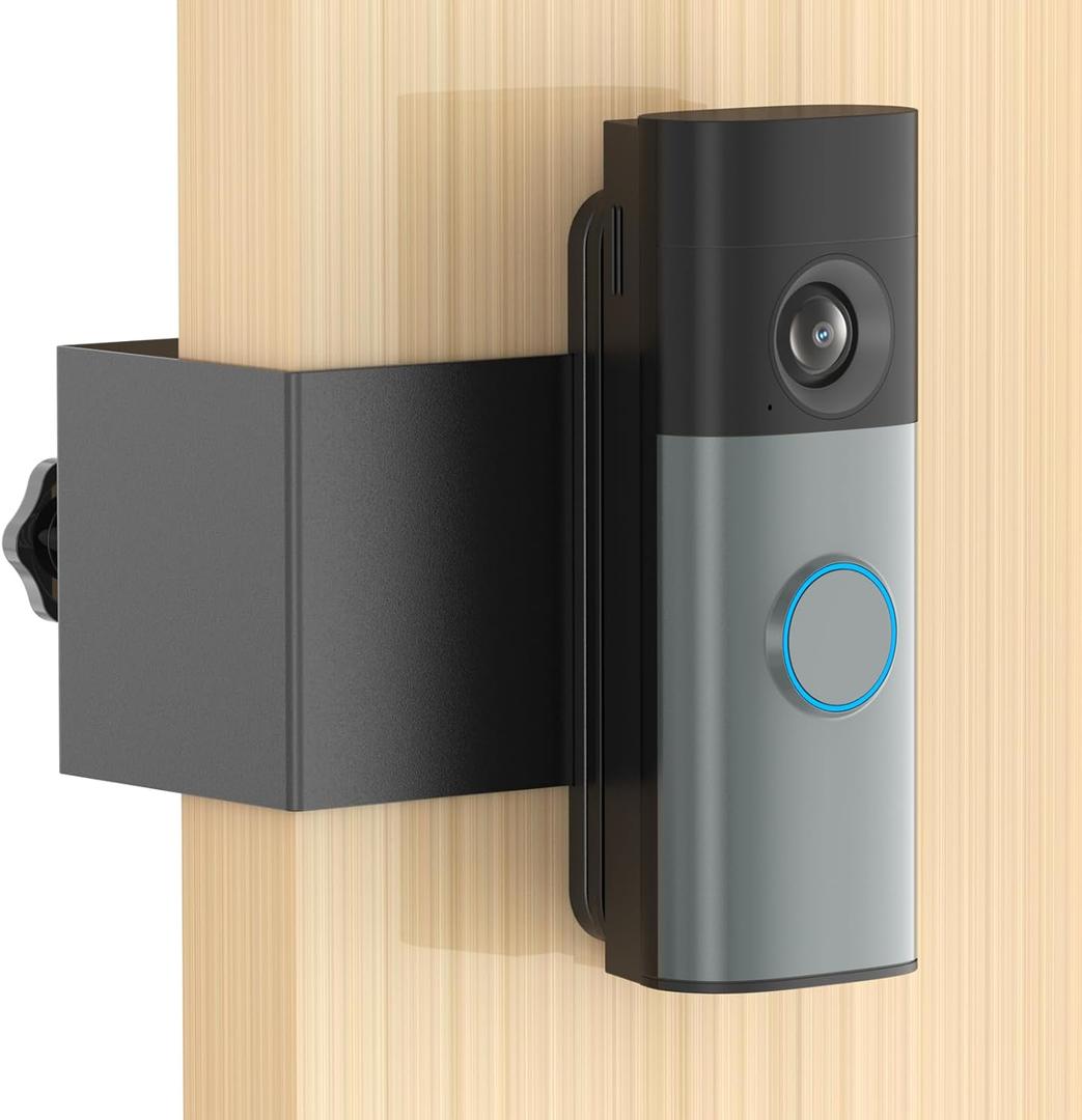 Anti-Theft Ring Doorbell Camera Mount: No-Drill Doorbell Bracket Mounting Compatible with Ring Battery Doorbell/Plus/Pro(Newest Model) Accessories for Renters, Apartments