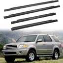 ZONFANT 4 Pcs Car Outer Door Window Moulding Trim Weatherstrip Seal Belt Compatible with Toyota Vehicle 2001-2007 Sequoia, Replace#75710-0C010 75720-0C010 75730-0C010 75740-0C010
