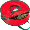 Handy Laundry, Christmas Wreath Storage Bag - Durable, Tarp Material, Zipper, Sturdy Carry Handles, Pest Protection - Ideal Home, Garage Organization for Seasonal Holiday Wreath Decorations. (30")