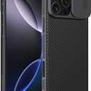 Nillkin for iPhone 16 Pro Case with Camera Cover, [Camera Lens Protector] [Scratch-Resistant] [360 Full Protection] Shockproof Slim Protective Case for iPhone 16 Pro 6.3 Inch, Black