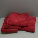 Infinitee Xclusives Luxury 100% Ring-Spun Cotton Bath Towels Set of 4 (27x54 inches)  Soft, Absorbent & Quick-Drying Towels for Bathroom, Gym, Spa & Hotel Use (Burgundy, Bath Towels)