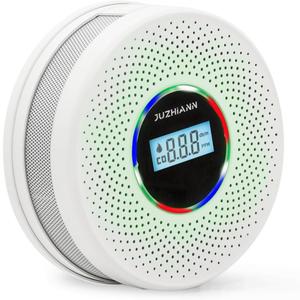 3 x Upgraded Version Smoke Carbon Monoxide Alarm Detector, Battery-Operated Smoke and CO Alarm with Digital Display, Carbon Monoxide Detectors&Smoke Detector (1Pack)