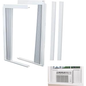 LBG Products Window Air Conditioner Side Panel and Frame Set,AC Accordion Filler Kit,Fits Most 15000BTU Window Air Conditioners