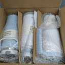 CAROTE 3-Pack Insulated Stainless Steel Water Bottles, Cup Holder Compatible for Travel, Upgraded Leak Proof, 32/32/40 oz Built-In Straw Tumblers Set for Daily Use/Outdoor (Blue)