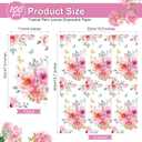 Tatuo 100 Pcs Floral Guest Napkins 3 Ply Watercolor Flower Dinner Paper Napkins Decorative Disposable Paper Hand Towels for Wedding Birthday Baby Shower Bridal Shower Tea Party Decor (4 x 8 Inch)