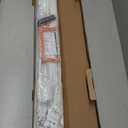 Ceiling Curtain Track System with Wall Mount, Silent Curtain Rail for Room Divider with Three Types of Hooks, 6ft - 9ft, White