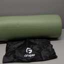 Yoga Mat Non Slip, Eco Friendly Fitness Exercise Mat with Carrying Strap,Pro Yoga Mats for Women,Workout Mats for Home, Pilates and Floor Exercises (0.24*24*72 Inches, Matcha Green / Black)