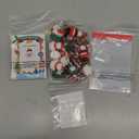 Gejoy 25 Set Positive Mini Figurines Gifts Miniature Emotional Mini Rubber Toy with Positive Card Gift Bags Inspirational Birthday Gifts for Coworkers Employees (Santa Style)