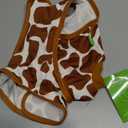 PetWarm Dog Recovery Suit After Surgery, Dog Surgery Suit, Protective Onesie for Male and Female Dogs, Spay Neuter Bodysuit for Sensitive Areas, Leopard Pattern, Brown, XS