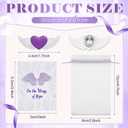 24 Sets Purple Ribbon Pins with Card Domestic Violence Awareness Lapel Angel Pins Alzheimers Pancreatic Lupus Disease Cancer Awareness Items for Charity Fundraiser Support Supplies