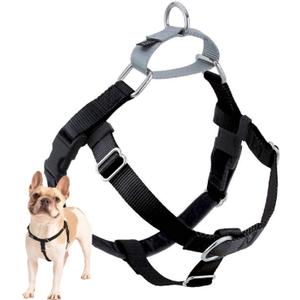 2 Hounds Design Freedom No Pull Dog Harness, Adjustable Harness, Easy Walking & Comfortable Control, Fits Small, Medium & Large Dogs, Solid Colors, Made in USA, 1" MD, Black