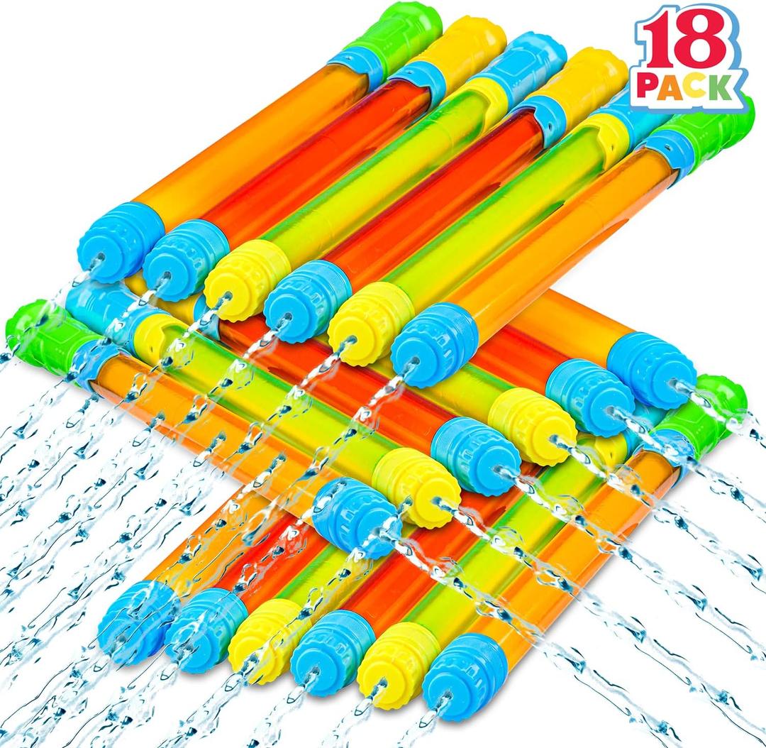 JOYIN 18 Pack 16.5'' Water Gun, Blaster Squirt Guns, Bulk Water Guns Summer Outdoor Swimming Pool, Backyard, Beach Water Game Fighting Play Pool Toys