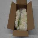 IPOPU Artificial Snapdragon Flowers,6PCS White Delphinium Flowers 33" Larkspur Artificial Flowers Long Stem Faux Flowers for Tall Vases Wedding Home Table Decor(White)