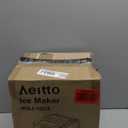 Aeitto Ice Makers Countertop, 9 Ice Cubes Release in 6 Mins, 26Lbs/24H, 2 Sizes of Bullet Ice Machine,Self-Cleaning Portable Ice Maker with Ice Scoop and Basket for Home Kitchen Office Bar RV, Black