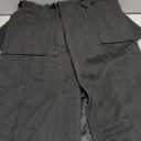 Fazortev Women Coat Pocket Casual Drawstring Waist Open Front Classic Lapel Overcoat S