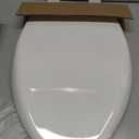 BEMIS 7900TDGSL Commercial Heavy Duty Closed Front Toilet Seat with Cover, Industrial No Slam Seat with Secure Installation, Made in USA, Elongated, White