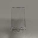 2 Pack Clear ID Badge Holder for Lanyard Hard Plastic ID Card Holder by Fallen One, Permanent Locking, Vertical, Heavy Duty