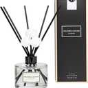CULTURE & NATURE Reed Diffuser Set 6.7oz (200ml) White Rose Scented Diffuser with Sticks Home Fragrance Reed Diffuser for Bathroom Shelf Decor