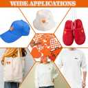 Glitinsel 24 Pcs Orange Game Day Cheer Patches Iron on Embroidered Football Patches Sew on Appliques for Hats Backpacks Clothes Football Enthusiasts Team Fans DIY Cratfs(Game Day)