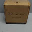 MALACASA Large Salad & Soup Bowls - Set of 4, 60 OZ Porcelain White Bowls for Ramen, Pasta, Pho - Microwave & Dishwasher Safe