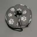 Supet Inflatable Dog Cone Collar Alternative After Surgery, Doggie Neck Donut Collar Recovery ECollar for Post Surgery, Soft Dog Cone for Small Medium Puppies Cats (S(Neck 7"-9.5"), T Paw Grey)