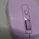 PEIOUS Wireless Mouse Jiggler - LED Wireless Mice with Build-in Mouse Mover, Rechargeable Moving Mouse for Laptop with Undetectable Random Movement Keeps Computers Awake - Purple
