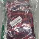 Burgundy Velvet Christmas Ornaments, 5x10 Inch Burgundy Bows for Christmas Tree Vintage Velvet Ribbon Holiday Decor for Home Door Wreath & Garland Indoor Decorations 10PCS