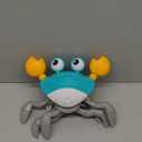 HONGID Crawling Crab Dog Toys,Escaping Crab Dog Toy with Obstacle Avoidance Sensor,Interactive Dog Toys with Music Sounds & Lights for Dogs Cats Pets,Christmas Toy Gifts for Puppy/Small/Medium Dogs