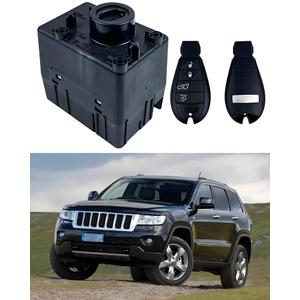 68210150AB Ignition Switch Module Kit w/ 2 Keys, Compatible with Jeep Commander/Grand Cherokee 2008-2010, Compatible with Dodge Charger/Challenger/Magnum/Ram 1500 2500 3500 2.7L/ 3.5L/ 5.7L/ 6.1L