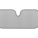 Motor Trend Gray Accordion Folding Car Windshield Sun Shade - Blackout Sun Visor for Car Windshield - Foldable Jumbo Sunshade and Front Window Truck Sun Screen for UV Sun Protection - 66 x 27