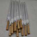 12 Pcs Wedding Umbrellas Bulk, 41 Inch Wedding Stick Umbrellas with Wooden Handle (Clear)