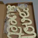 3 Pcs Love Is Sweet Table Decor Wooden Love Is Sweet Sign LED Hollow Sign for Dessert Freestanding Letter Shelf Rustic Wedding Bridal Shower Engagement Bachelorette Party Decor(Beige)