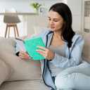 CoBak Case for 7" Ereader 2024 - New PU Leather Cover and Clear Soft Silicone Back Cover with Auto Sleep Wake Feature (Sage Glitter)