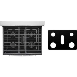 Custom Fit Reusable Burner Liner for Whirlpool Gas Range Stove Protect Your Stovetop with this Splatter Guard Cover - WFG550S0HZ