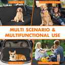NECKORY Backseat Cover for Dogs, Waterproof and Non-Slip Pet Bench Seat Covers, Car Seat Protector for Back Seat, Universal Size Rear Car Seat Cover Fits Cars, Trucks and SUVs, L-Black